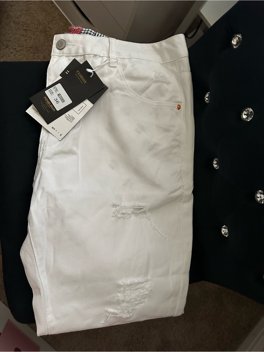 SHEIN White Men's Straight Jeans